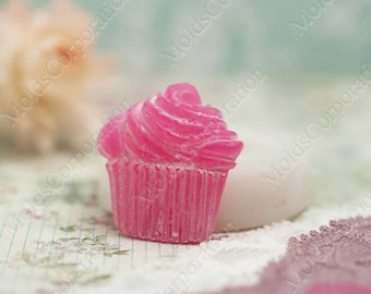 Cupcake Muffin Scrapbooking Flexible Mold, For Polymer Clay, Food-Grade Silicone, Pendant, Decoration Mould, Jewelry Making Mold, DIY МС2/3