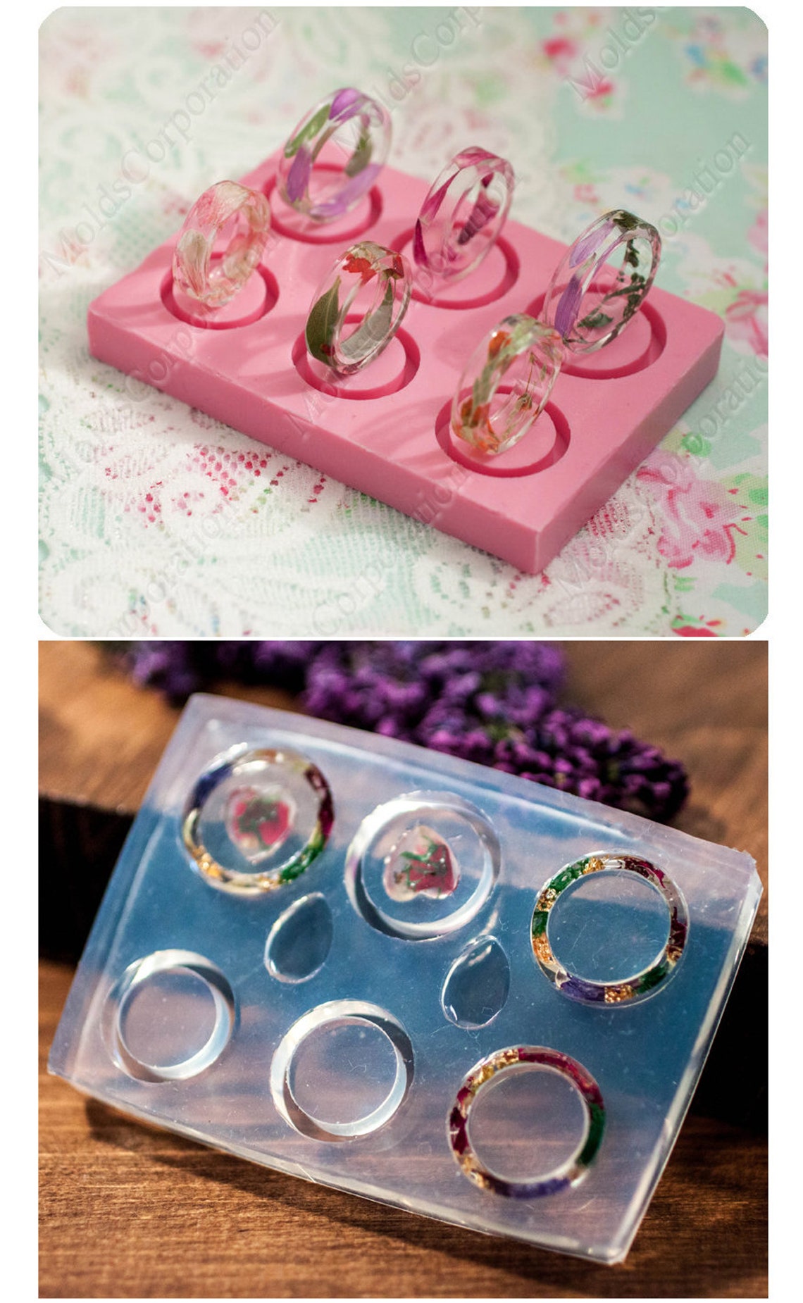 Ring silicone mold Resin mold Jewelry mould Rings mold size Etsy