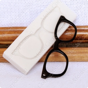 Glasses silicone mold, Spectacles flexible mould, for Epoxy resin, Polymer clay, Scrapbooking mold, Pendant craft mold, Food grade M164 (35)