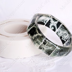 Bangle Silicone Mold, Resin Bracelet Mold, Silicone Moulds, Epoxy Resin Jewelry Mold, Transparent Clear, Resin Bangle Mold, DIY MB4 16/23,95