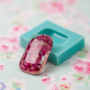 Exclusive Faceted 3D Cabochon silicone mould Lens Mold Pendant Mold Earrings Mold Ring Mold For Epoxy Resin Resin jewelry Clear mold, ML39*
