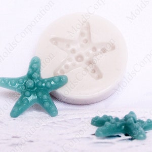 Sea Star Mould, For Polymer Clay, Food-grade silicone, Silicone Mold For Starfish, Resin Molds, Soap, Fondant, Wax, Pendant Mold, DIY М173