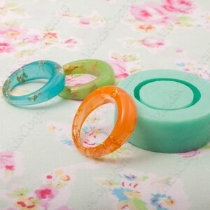 Ring Silicone Mold, Resin Ring US 6 & 8, Jewelry Mold, Epoxy Resin Flexible Mold, Transparent Clear DIY Mold, Jewelry Ring Craft MK22/...