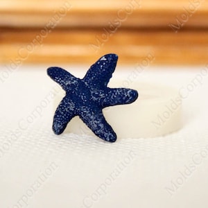 Starfish Silicone Mold, For Polymer Clay, Food-grade silicone, Soap, Starfish Mould, Resin Molds, Fondant, Wax, Pendant Mold, DIY М53/5
