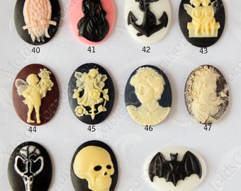 Cameo siliconen mal, cabochon mal, hars mal, mal van polymeerklei, hanger mal, mal kiezen, mal voedsel, meisje mal, dierlijke DIY mal M8/..