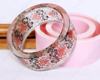 Bangle Silicone Mold, Resin Bracelet Mold, Silicone Moulds, Epoxy Resin Jewellry Mold, Transparent Clear, Resin Bangle DIY Mold MB20