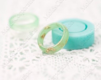 Ring Silicone Molds, Jewelry Resin Ring, Transparent Clear, Signet Ring Mold, Jewellry DIY Ring, Size 15 (US 4),  For Epoxy Resin, MK32