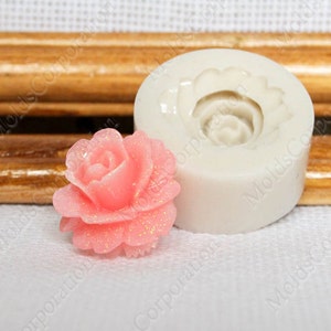 Rose Flower Silicone Mold, D-28mm, For Polymer Clay, Food-Grade Silicone, Pendant, Resin Flower Mold, Scrapbooking Molds, Jewelry Mold, M128