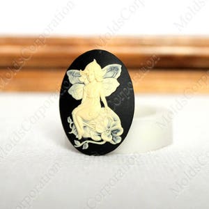 Silicone Mold Cameo With Fairy, For Polymer Clay, Food-Grade Silicone, For Epoxy Resin, Soap, Fondant, Wax, Pendant, Fimo, Chocolate, М8/78