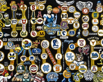 March Madness - NCAA Basketball Tournament Sports Print from Thomas Jordan Gallery