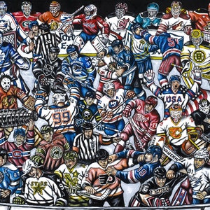 Puck Stops Here - Hockey Sports Art Print from Thomas Jordan Gallery