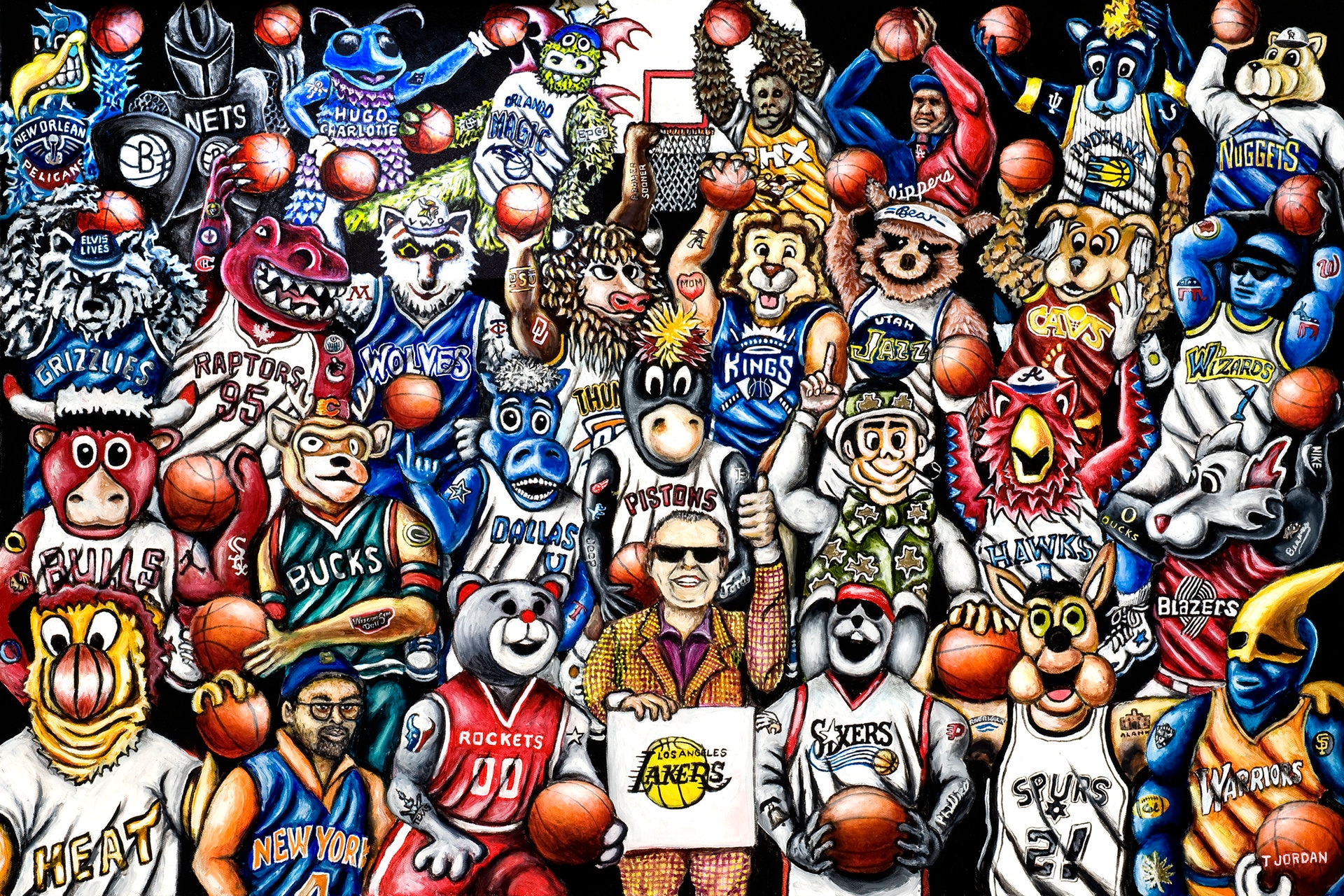 Let's Get It Started NBA Sports Fan Art Print From Thomas Jordan