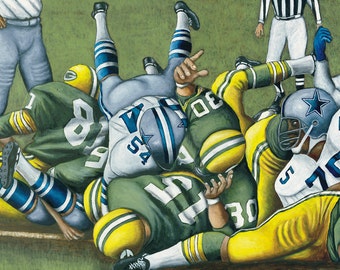 Ice Bowl - Football Sports Art Print from Thomas Jordan Gallery