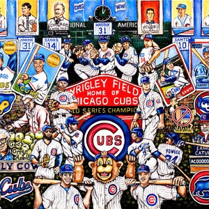 Cubs Tribute - Baseball Sports Art Print from Thomas Jordan Gallery