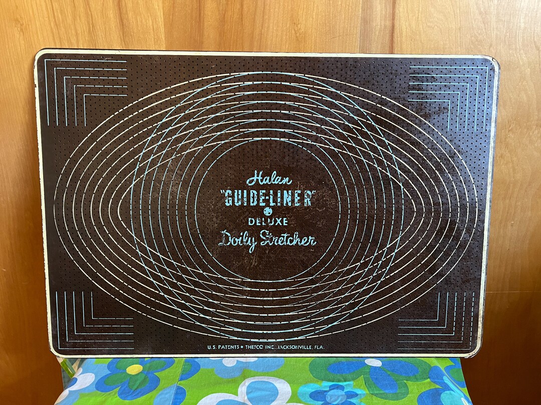 Vintage Halan guideliner Deluxe Doily Stretcher Etsy