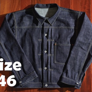 Size 46 1940's Style Type One Denim Jacket 506xx Sewing Pattern