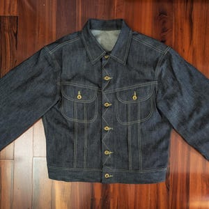 Storlek 44 västerländsk jeansjacka 101j sömnadsmönster