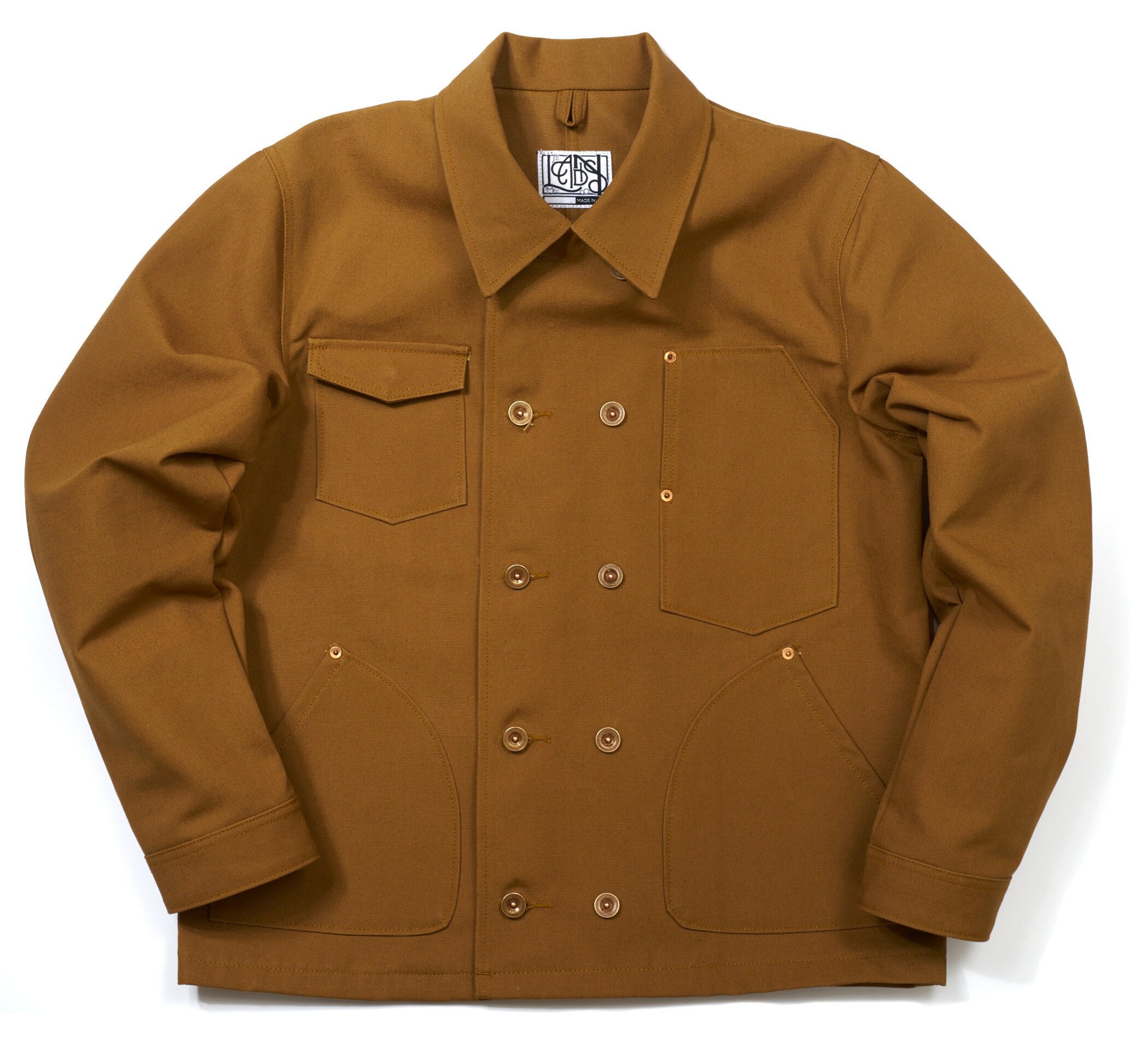 Tan Canvas Work Jacket Made in U.S.A. - Etsy