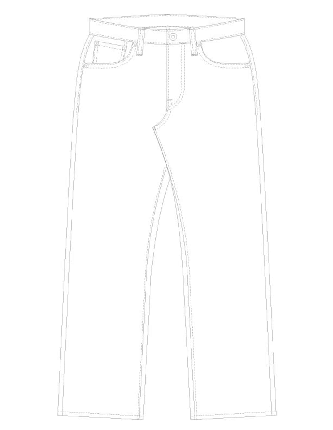 1947 Selvedge Denim Jeans Sewing Pattern Etsy