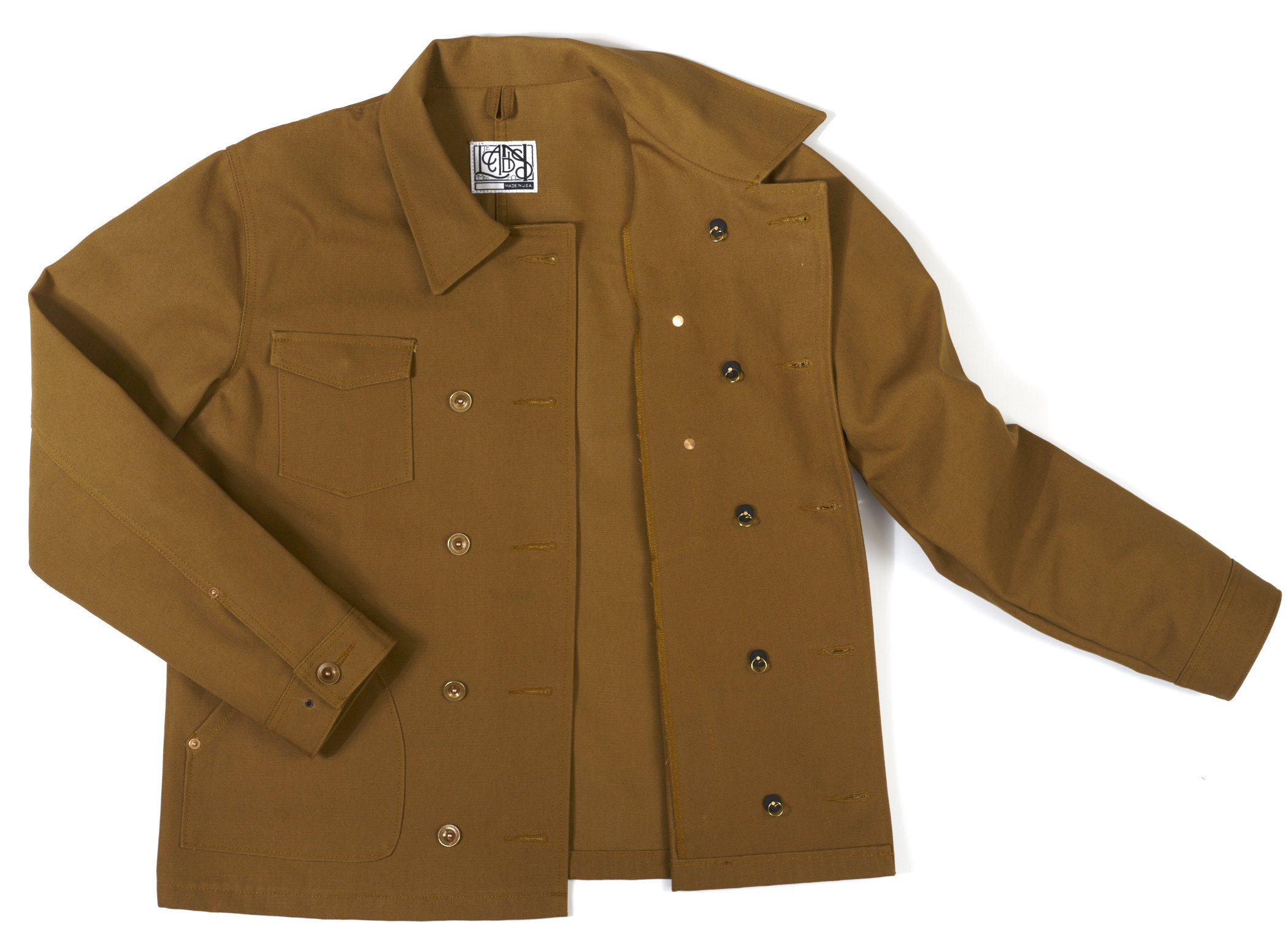 Tan Canvas Work Jacket Made in U.S.A. - Etsy