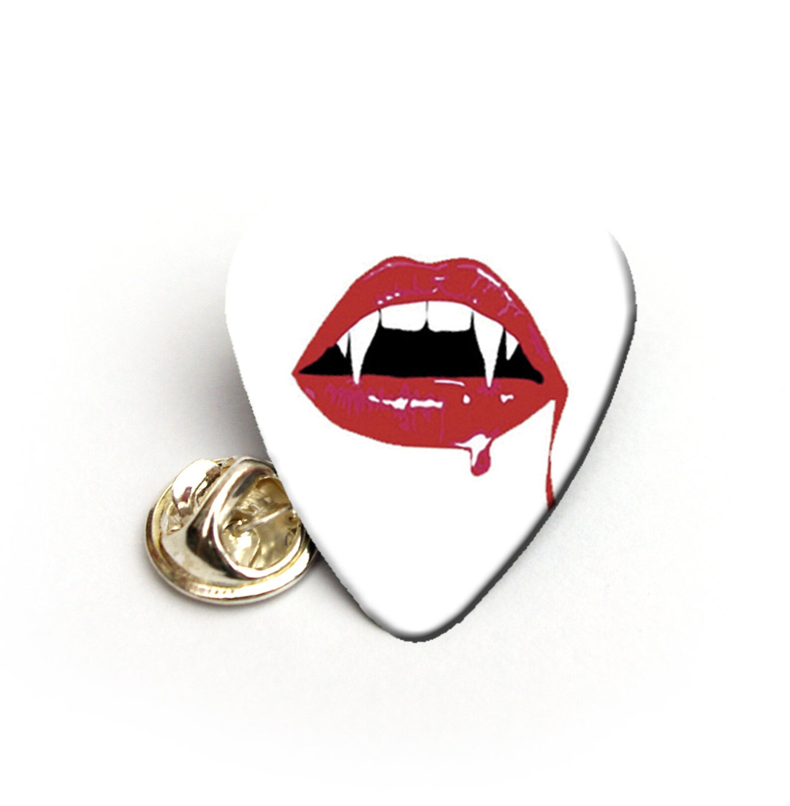 vampire bloody lip printed celluloid guitar pick collection etsy 