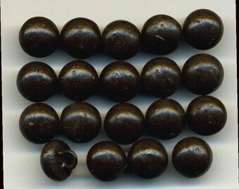 Antique Shoe Buttons, Set of 19