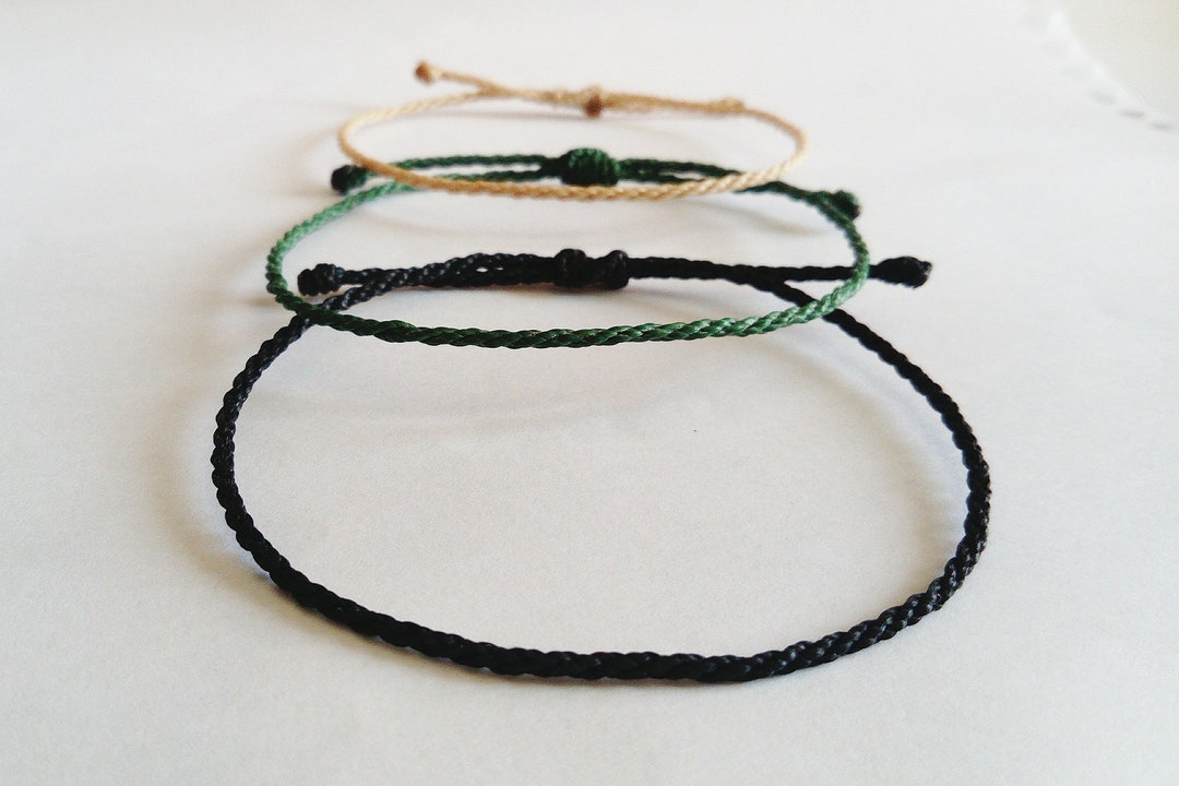 String Rope Bracelets String Rope Bracelet/adjustable Macrame Bracelet/friendship Bracelet ...