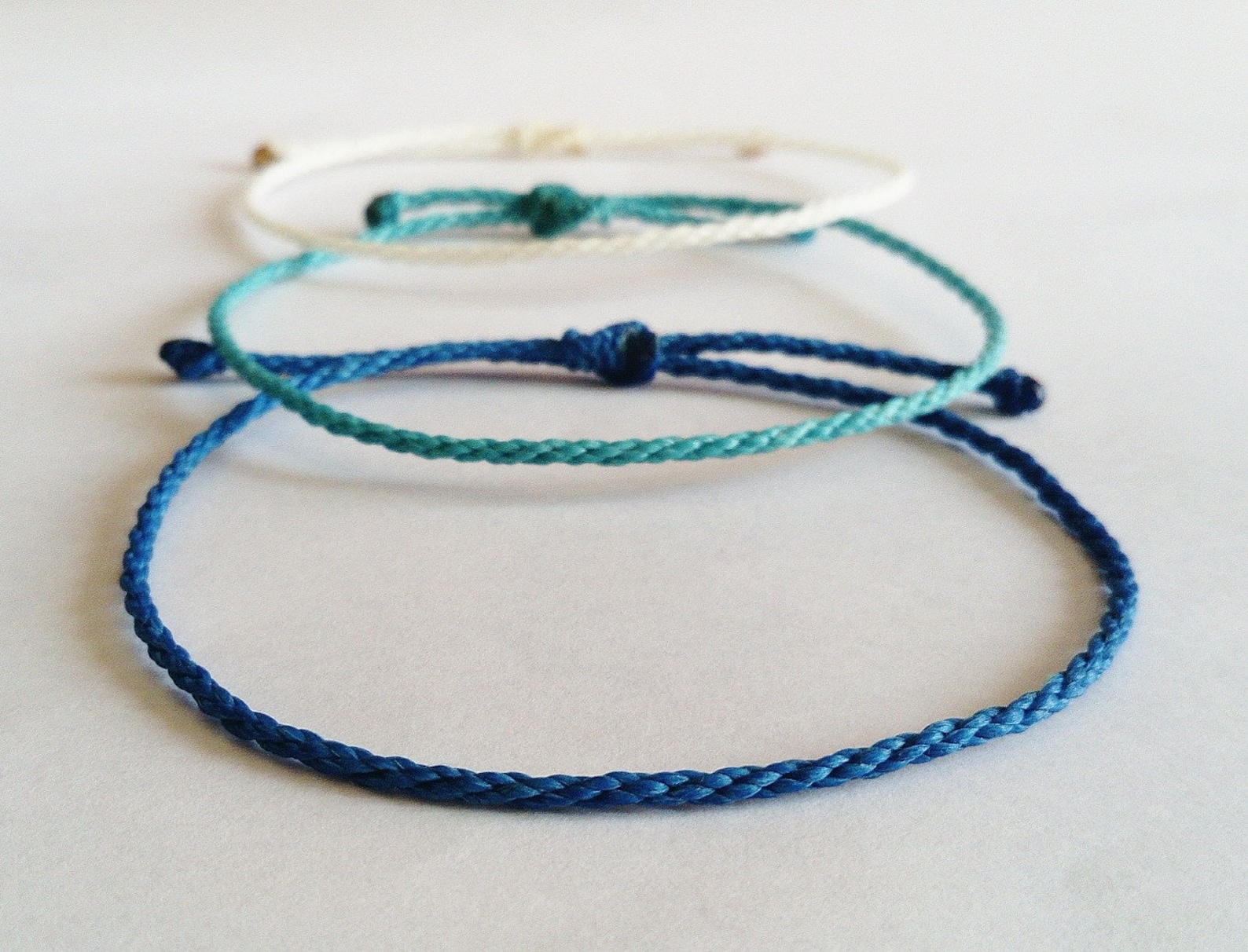Rope Wristband/thin String Bracelet/waterproof Adjustable Etsy UK