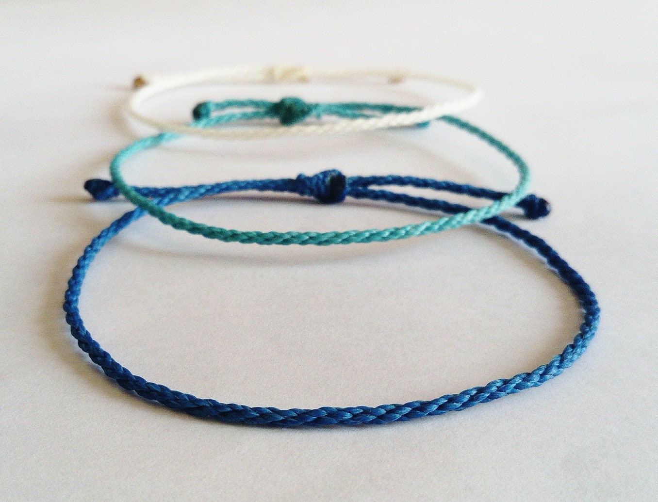 Rope wristband/Thin string bracelet/Waterproof adjustable string brac…