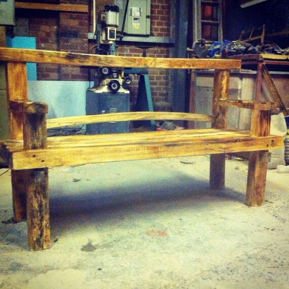 Handcrafted Garden Bench Japanese Zen Inspired Etsy