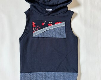 Hoodie dress kid, 3-5 ans upcycling