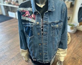 Jacket jeans XL, upcycling