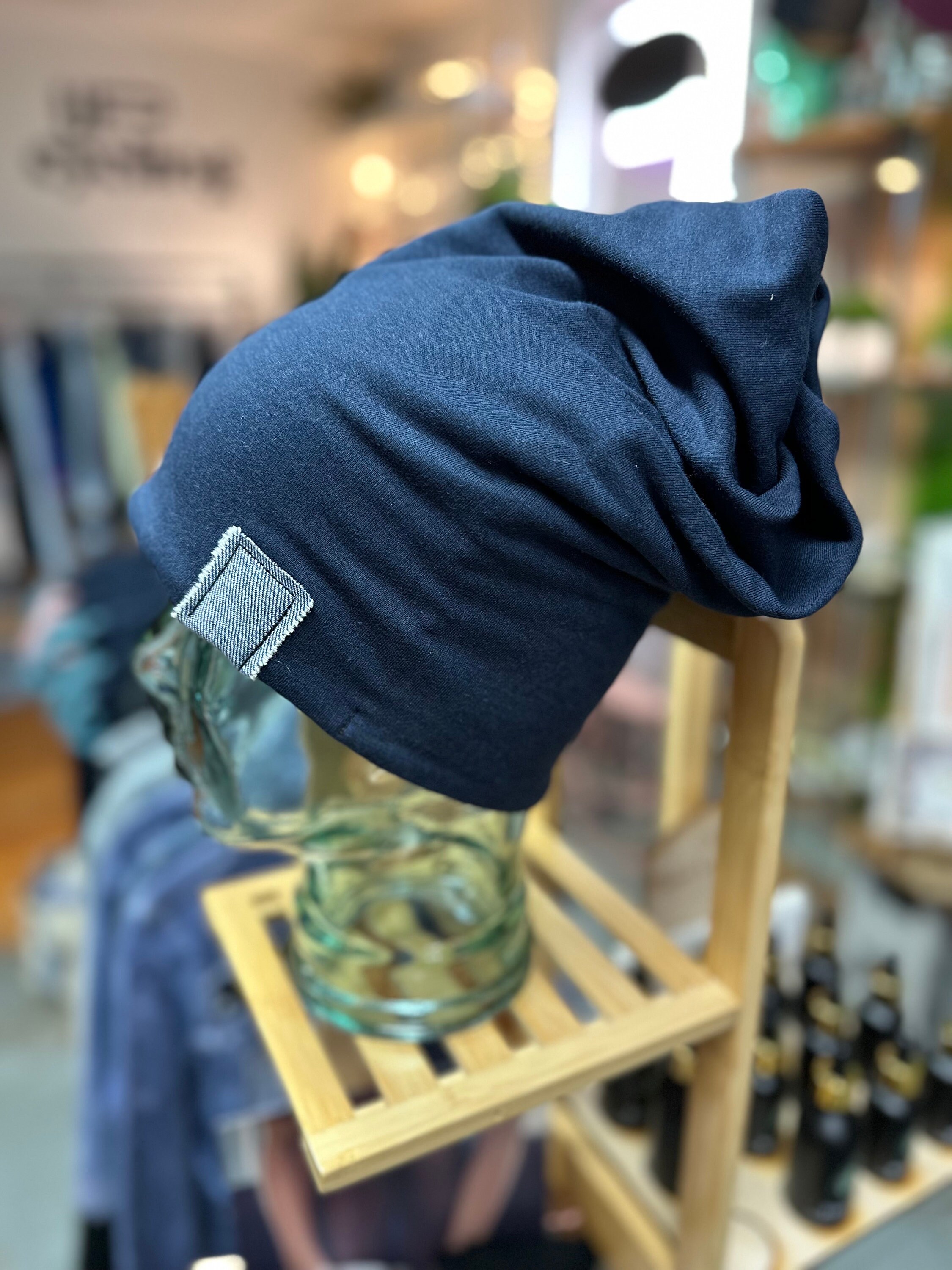 navy blue beanie women's