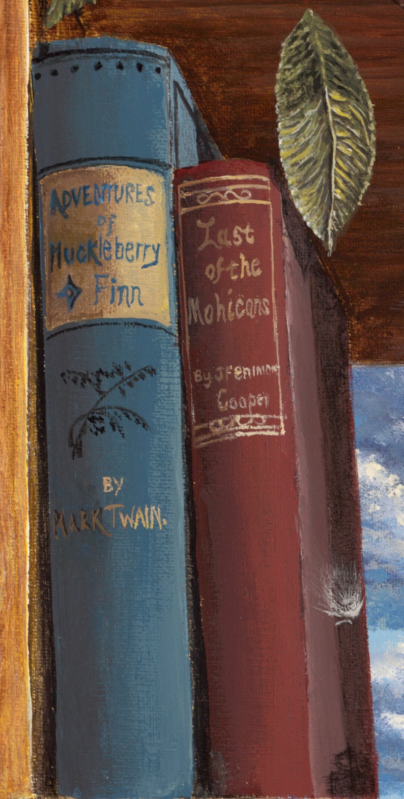 Bookcase-Northwest Passage 11x14 Signed Gilcee Fine Art Print by Susan J Schneider, cabinhillgallery.com image 5