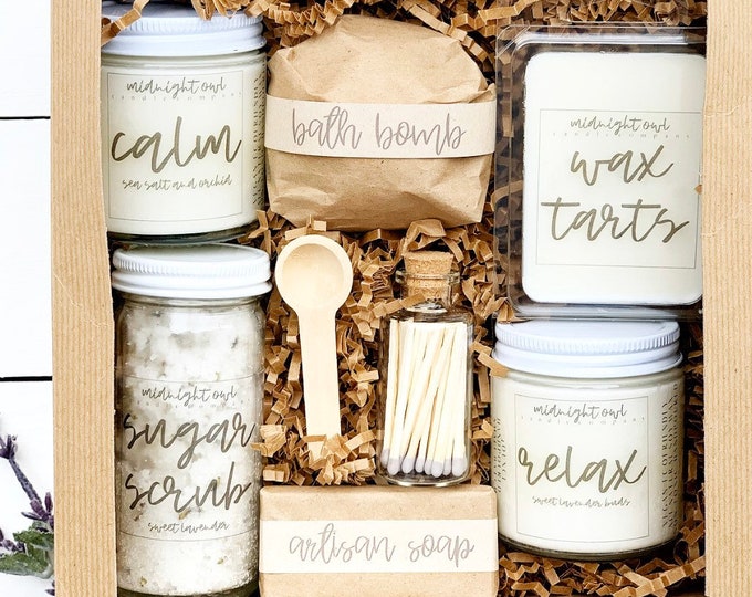 Spa Gift Set, Care Package, Self Care Kit, Gift for Best Friend Female