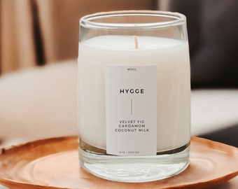 HYGGE Aesthetic Candles, Client Gift, Home Sweet Home New Home Gift, Hygge Decor, Condolence Gift, Thinking of You Gift, Coconut Wax Candle