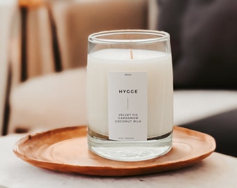 HYGGE Aesthetic Candles, Client Gift, Home Sweet Home New Home Gift, Hygge Decor, Condolence Gift, Thinking of You Gift, Coconut Wax Candle