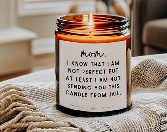 Foster Mom Gift Funny Mothers Day Candle Gift for Mom from Daughter Mothers Day Gift From Son Sarcastic Birthday Gifts for Mom Bonus Mom