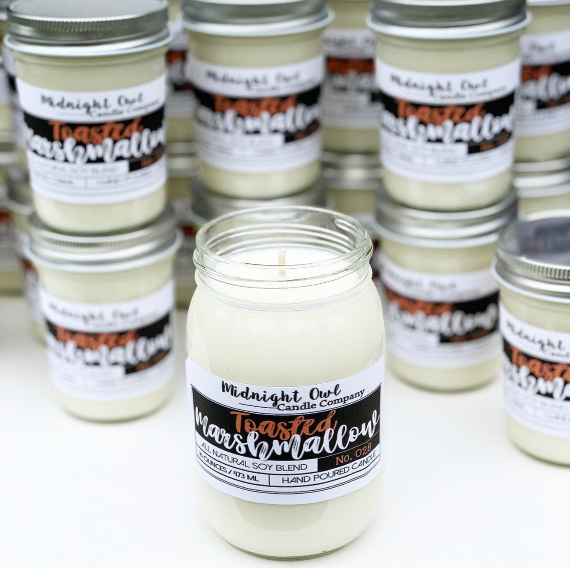 Toasted Marshmallow Scented Candle 8oz or 16oz Scented soy Etsy