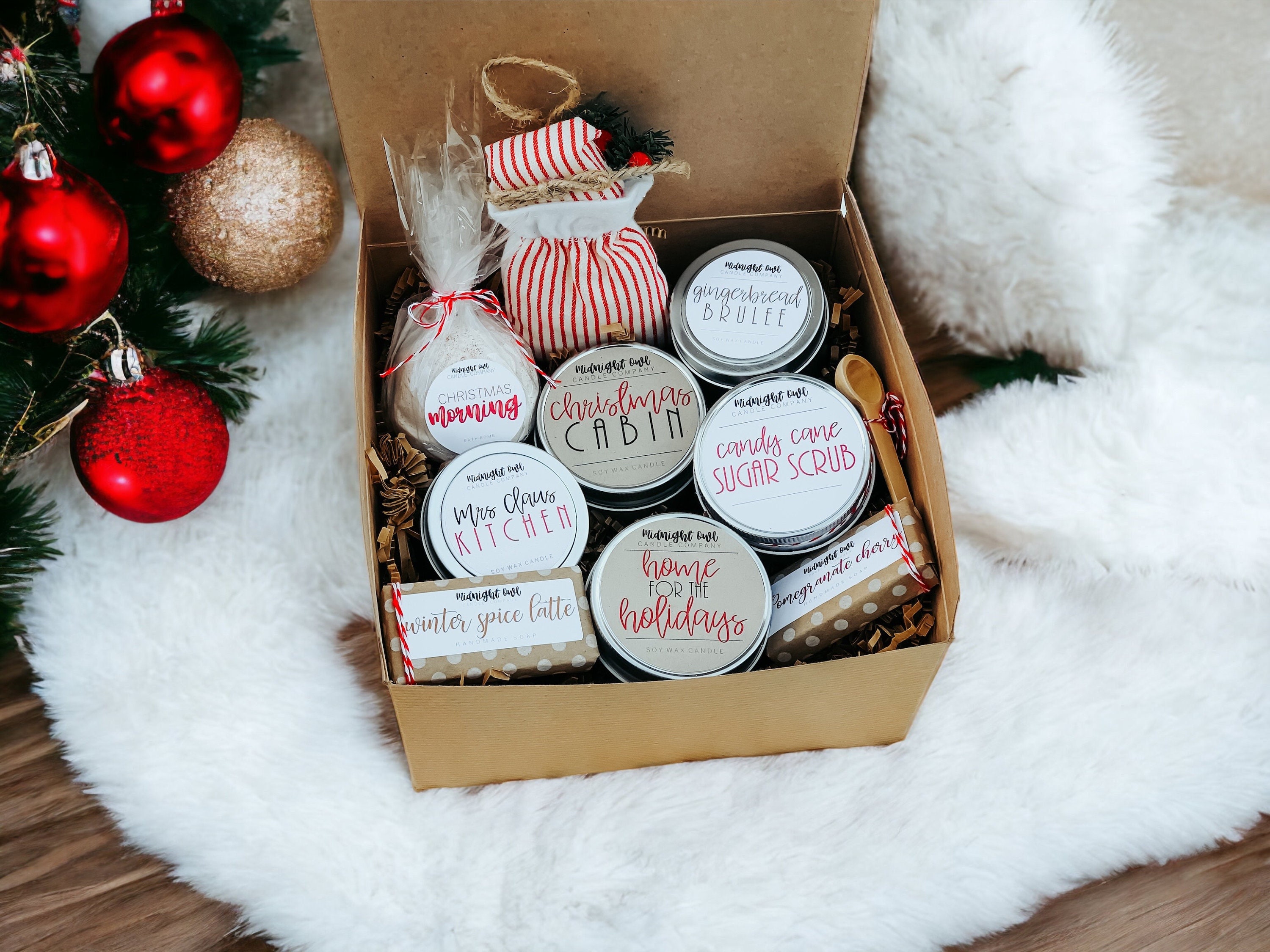 Christmas Gifts for Coworkers Women, Coworker Christmas Gift, Unique Gifts Under  10 Dollars, Stocking Fillers for Women, Christmas Candles 
