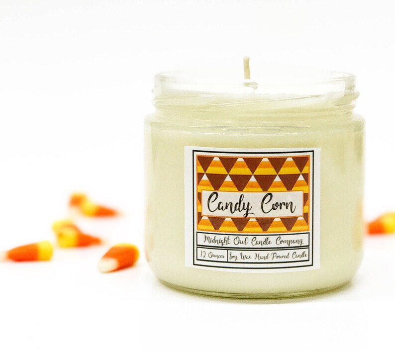 Candy Corn Scented Soy Candle Most Popular Fall Scented Etsy
