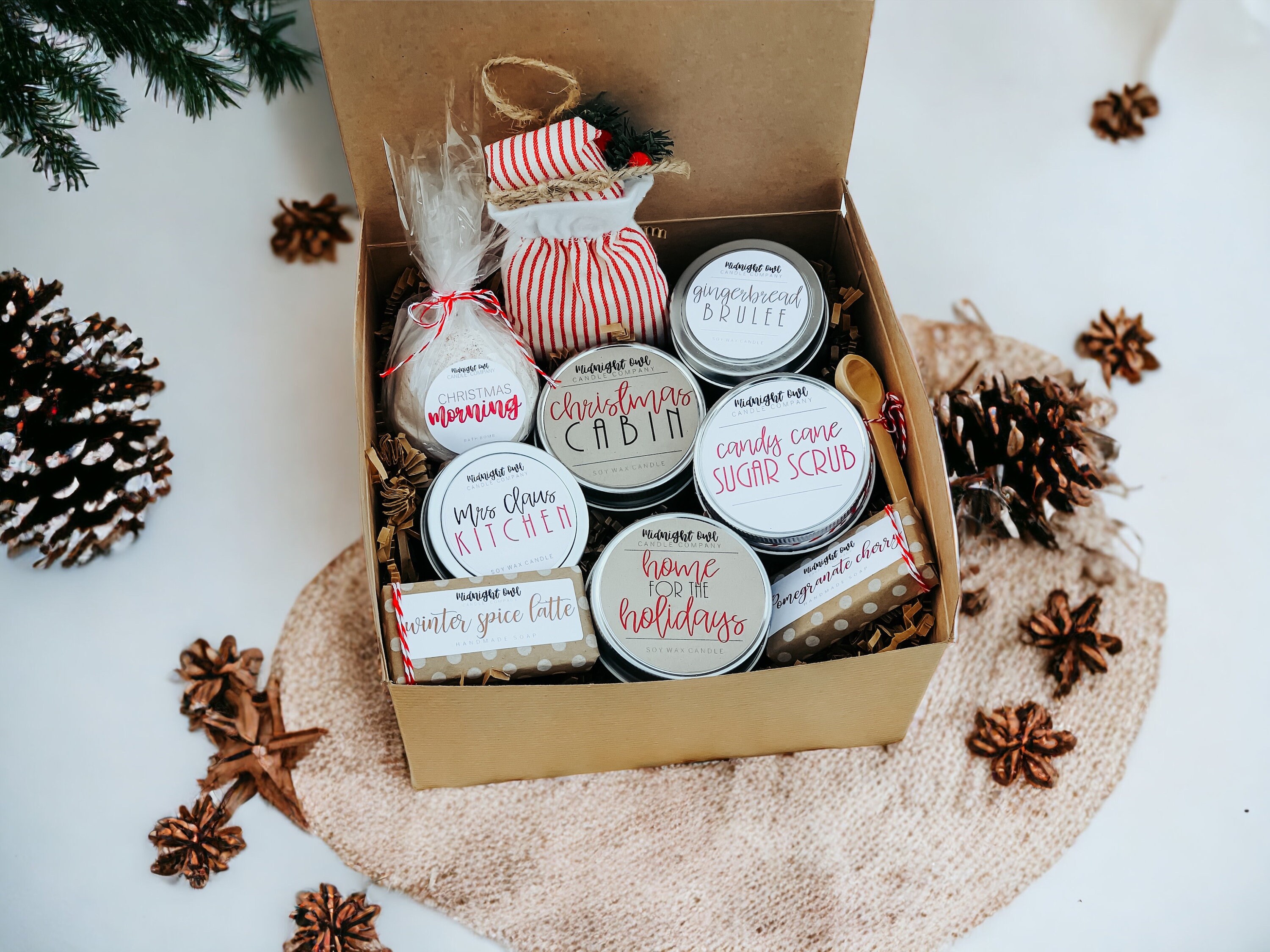  Christmas Spa Gifts for Women - Christmas Gift Ideas, Christmas  Candles Gift, Christmas Gift Baskets for Women, Mom, Sister, Wife, Friend  with Candle, Bath Bombs, Bath Salt, Soaps, Christmas Packaging 