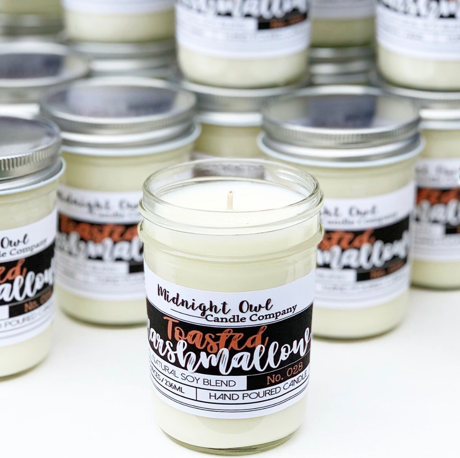 Toasted Marshmallow Scented Candle 8oz or 16oz Scented soy Etsy