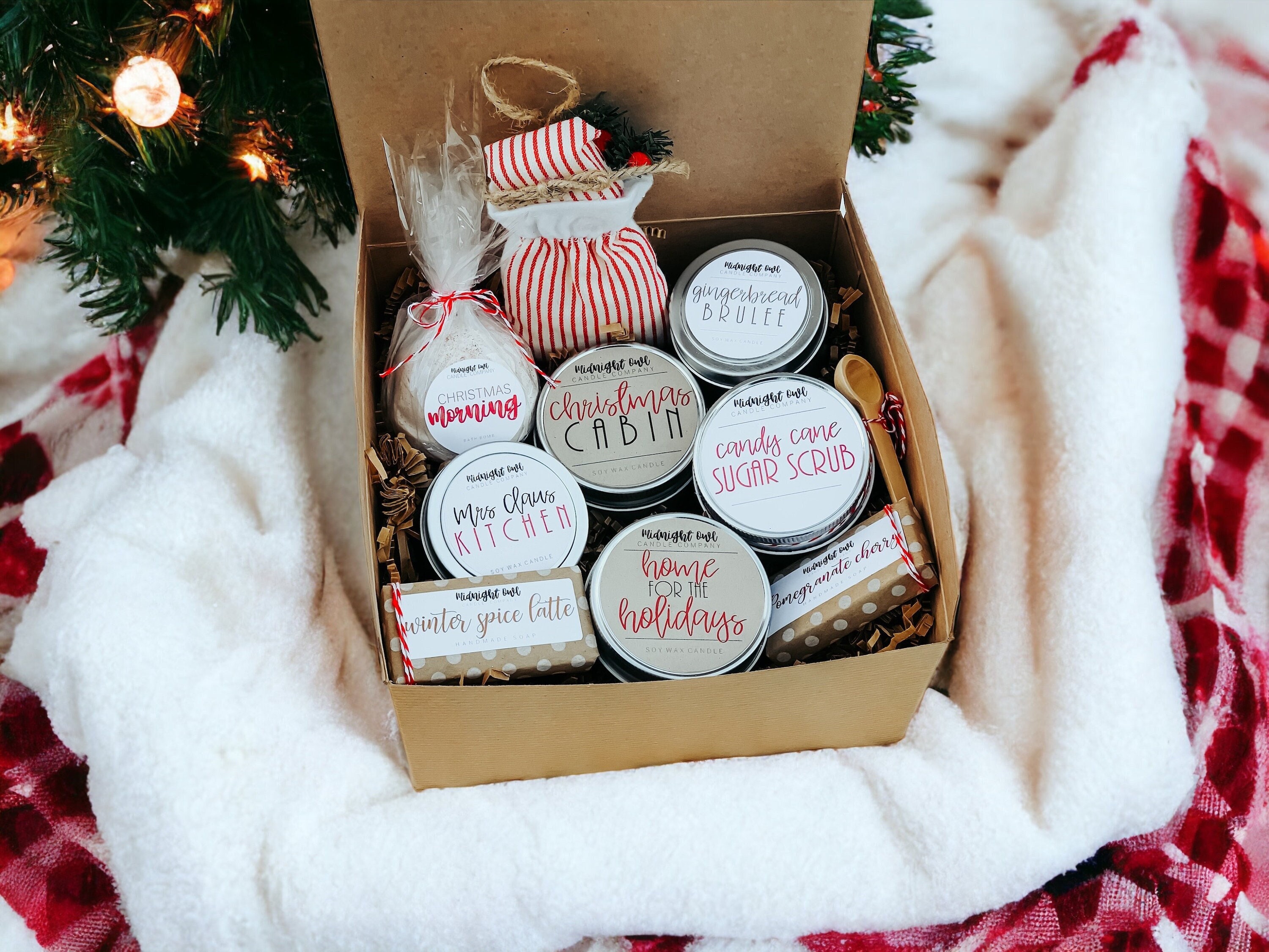 Holiday Season Handmade Soap Gift Set Featuring Three Uniquely Scented  Soaps in One Gift Basket