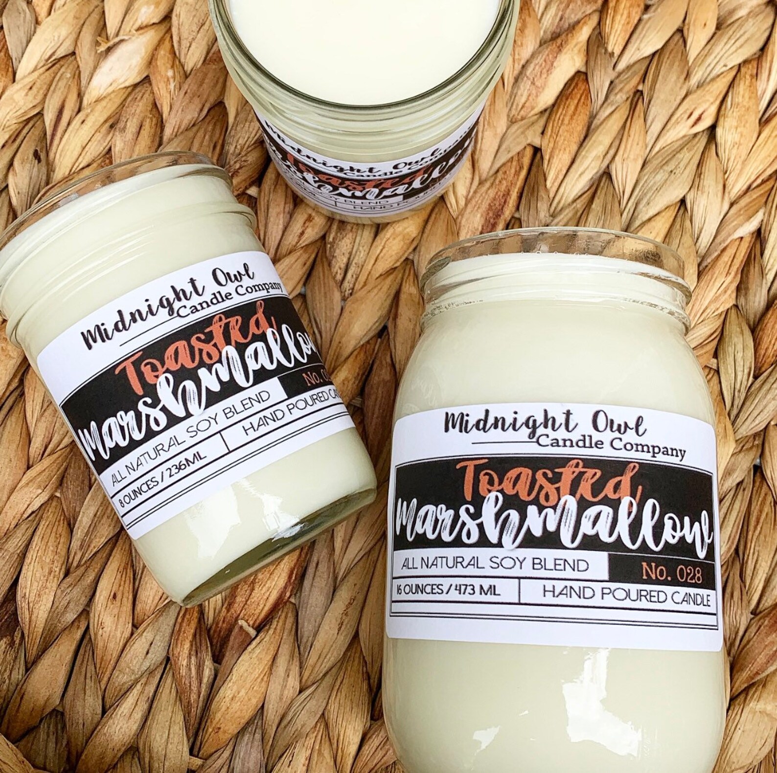 Toasted Marshmallow Scented Candle 8oz or 16oz Scented Soy Etsy