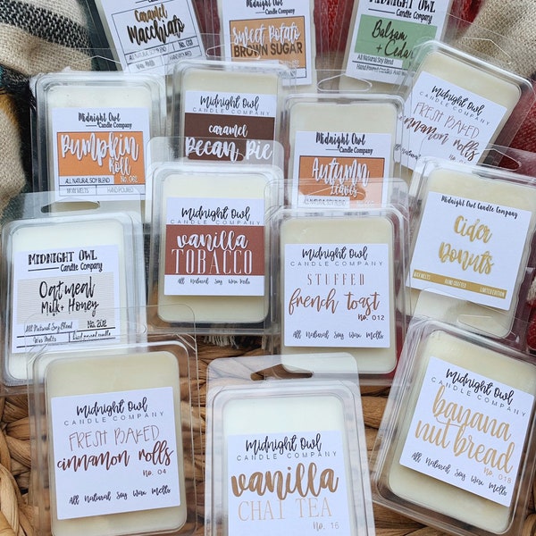 Wax Tarts | scented wax cubes, ALL SCENTS wax melts, soy wax, natural wax, tart burner, wax meltS, summer scents, spring, fall, 70 SCENTS!!