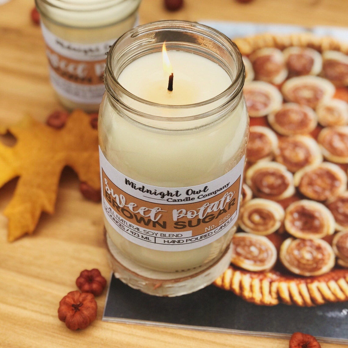 Sweet Potato Brown Sugar Fall Candle Thanksgiving Fall Etsy