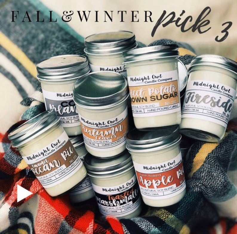 PICK 3 scented Candles Popular Candles Gift Candle Deal Etsy