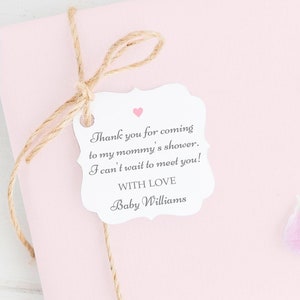 Baby Shower Thank You Tags Personalized, Baby Sprinkle Favors, Sweet Hang Tags