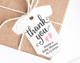 etsy baby shower favor tags